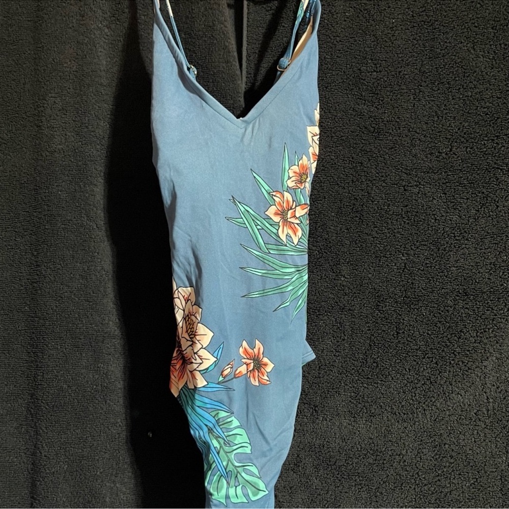 Kona Sol Tropical Blue and Teal Swimwear